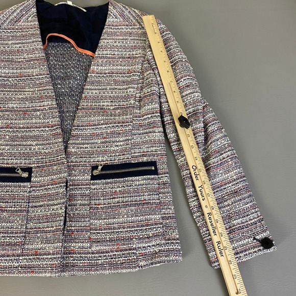 Veronica Beard Tweed Blazer Jacket Size 2 Lilac Multicolor Formal Wear‎ * - Picture 12 of 16